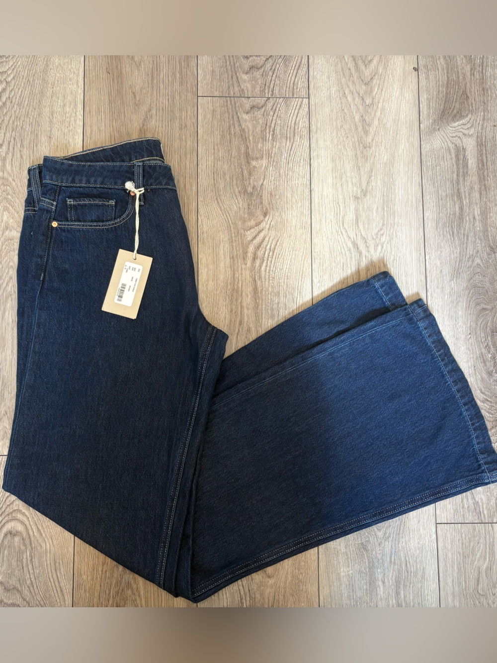 PAIGE Sonja Wide Leg Jeans Michiru Dark Wash Size 29 NWT